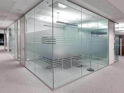 Divisória vidro escritório